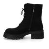 Schnürboots DOCKERS BY GERLI, Damen, Gr. 36, schwarz, Textil, Schuhe, Biker Boots mit Reißverschluss