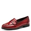 Slipper TAMARIS, Damen, Gr. 37, rot, Lacklederimitat, unifarben, Antik-Look, modisch, Schuhe, Blockabstz, Pumps, Businessschuh mit Touch It-Ausstattung