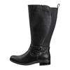 Weitschaftstiefel SHEEGO, Damen, Gr. 39, schwarz, Leder, Schuhe