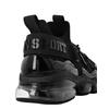 Sneaker PLEIN SPORT "Thunder", Gr. 41, Normalschaft, schwarz (0202, schwarz, schwarz), Schuhe