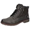 Schnürboots LERROS, Herren, Gr. 45, grau (anthrazit), Lederimitat, casual, Schuhe, Schnürboots, mit seitlichem Reißverschluss