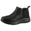 Schlupfboots SKECHERS "GRACEFUL-", Damen, Gr. 41, schwarz (schwarz, uni), Lederimitat, Schuhe, Winterboots mit Air-Cooled Memory Foam Komfort-Innensohle