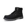 Schnürboots DOCKERS BY GERLI, Herren, Gr. 42, schwarz, Lederimitat, Schuhe, Winterboots, Workerboots mit Profilsohle