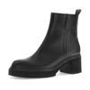 Stiefelette GABOR, Damen, Gr. 42, schwarz, Kalbsleder, unifarben, klassisch, Schuhe, Blockabsatz, Ankleboots, Businessboots mit dezenten Ziernähten