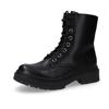Schnürboots DOCKERS BY GERLI, Damen, Gr. 42, schwarz, Nubuklederimitat, modisch, Schuhe, Biker Boots mit Reißverschluss