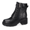 Schnürstiefelette DOCKERS BY GERLI, Damen, Gr. 42, schwarz, Lederimitat, Schuhe, Biker Boots mit Reißverschluss
