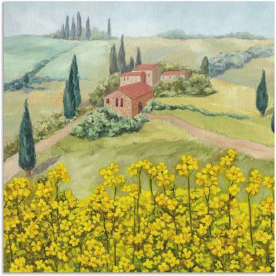 Wandbild ARTLAND "Rapsfeld", gelb (farbe bild(er): gelb), B:70cm H:70cm, Bilder, als Alubild, Outdoorbild, Leinwandbild in verschied. Größen Image