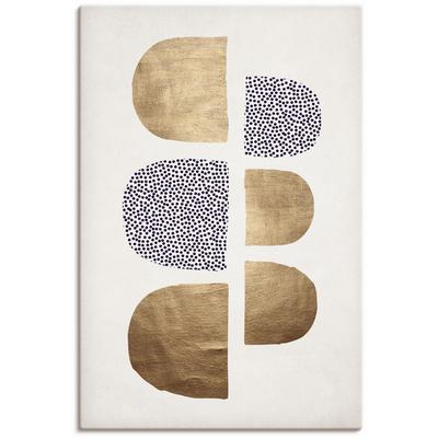 Leinwandbild ARTLAND "Geometrische Abstracta", weiß (farbe bild(er): weiß), B:60cm H:90cm T:1,8cm, Canvas, Leinwand, Bilder, auf Keilrahmen gespannt Image
