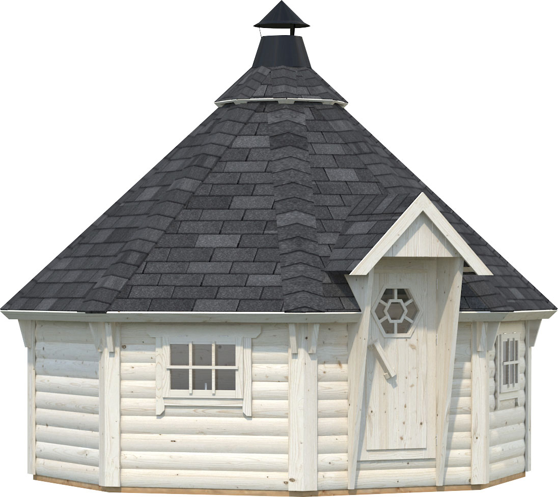 Grillkota PALMAKO "Eva", transparent, Fußboden im Gartenhaus, ohne Dacheindeckung, Massivholz, Gartenhäuser, transparent