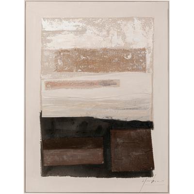 Bild mit Rahmen KARE DESIGN "Gerahmtes Bild Lontano Braun 90x120cm", braun (farbe bild(er): braun), B:120cm H:90cm T:5cm, Bilder Image