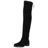 Overkneestiefel NERO GIARDINI "Nero Giardini Stiefel Leder", Damen, Gr. 40, schwarz, Leder, casual, Schuhe