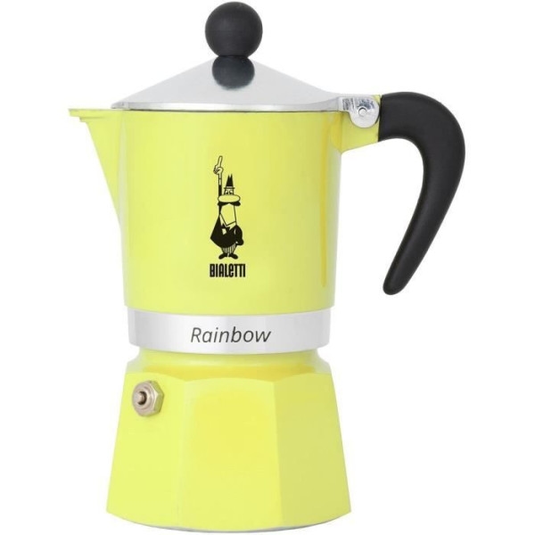 Italienische Kaffeemaschine - BIALETTI - RAINBOW - 6 Tassen - 0,30 L - Gelb Bialetti Image