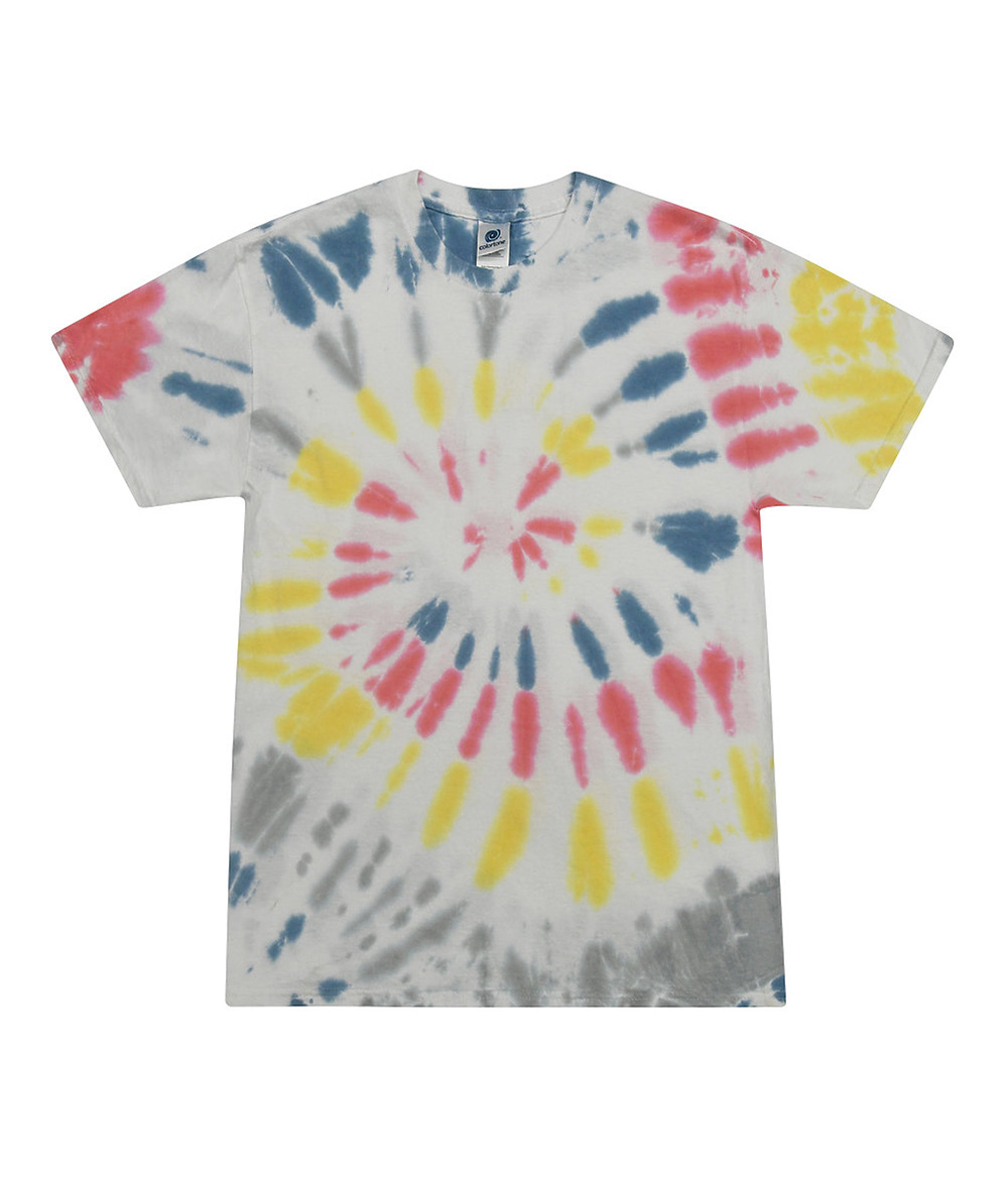 Tie-Dye CD100Y Youth Tie Dye Top in Yellowstone size Small | Cotton
