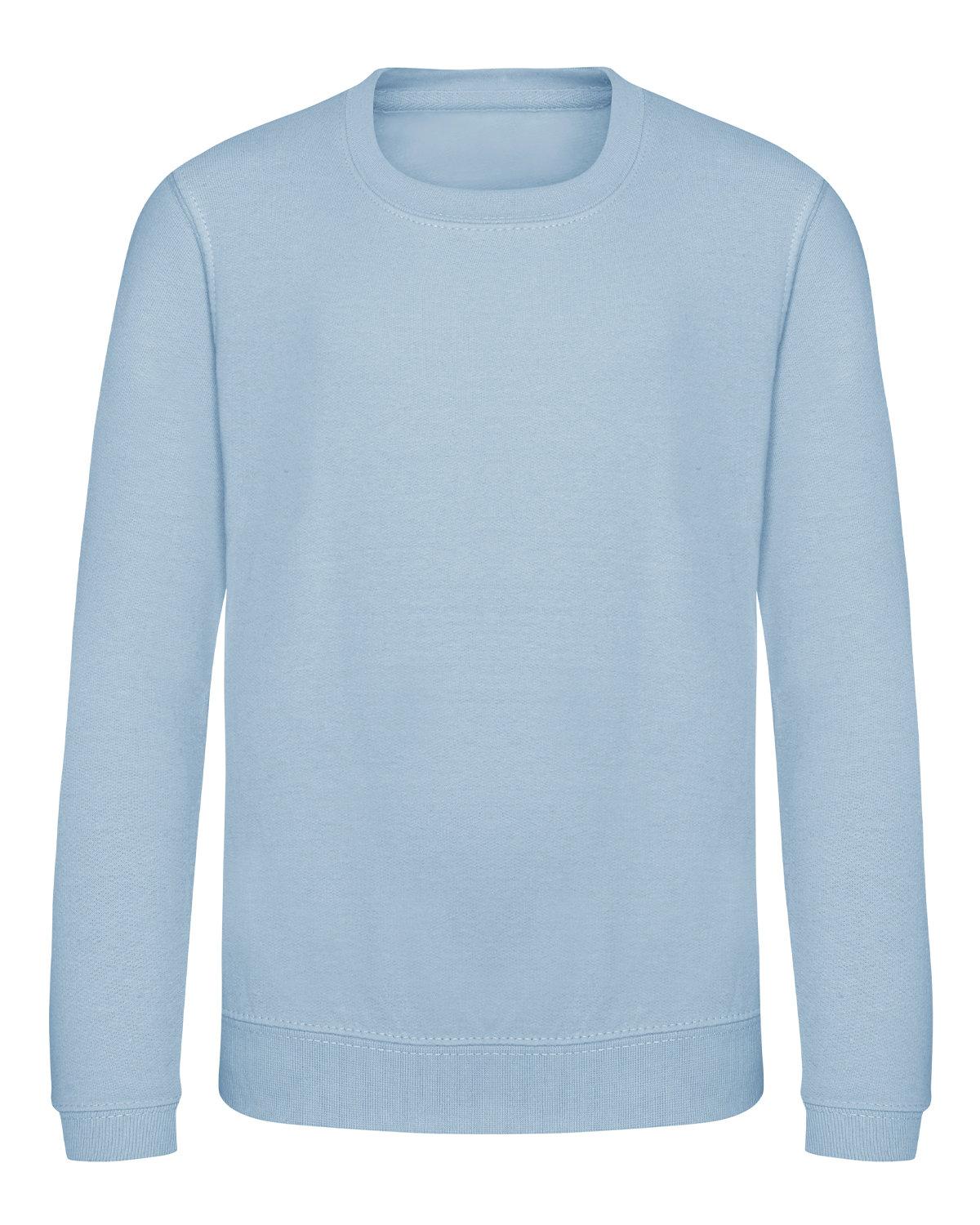 Just Hoods By AWDis JHY030 Youth College Crew T-Shirt in Sky Blue size XL | Cotton/Polyester Blend