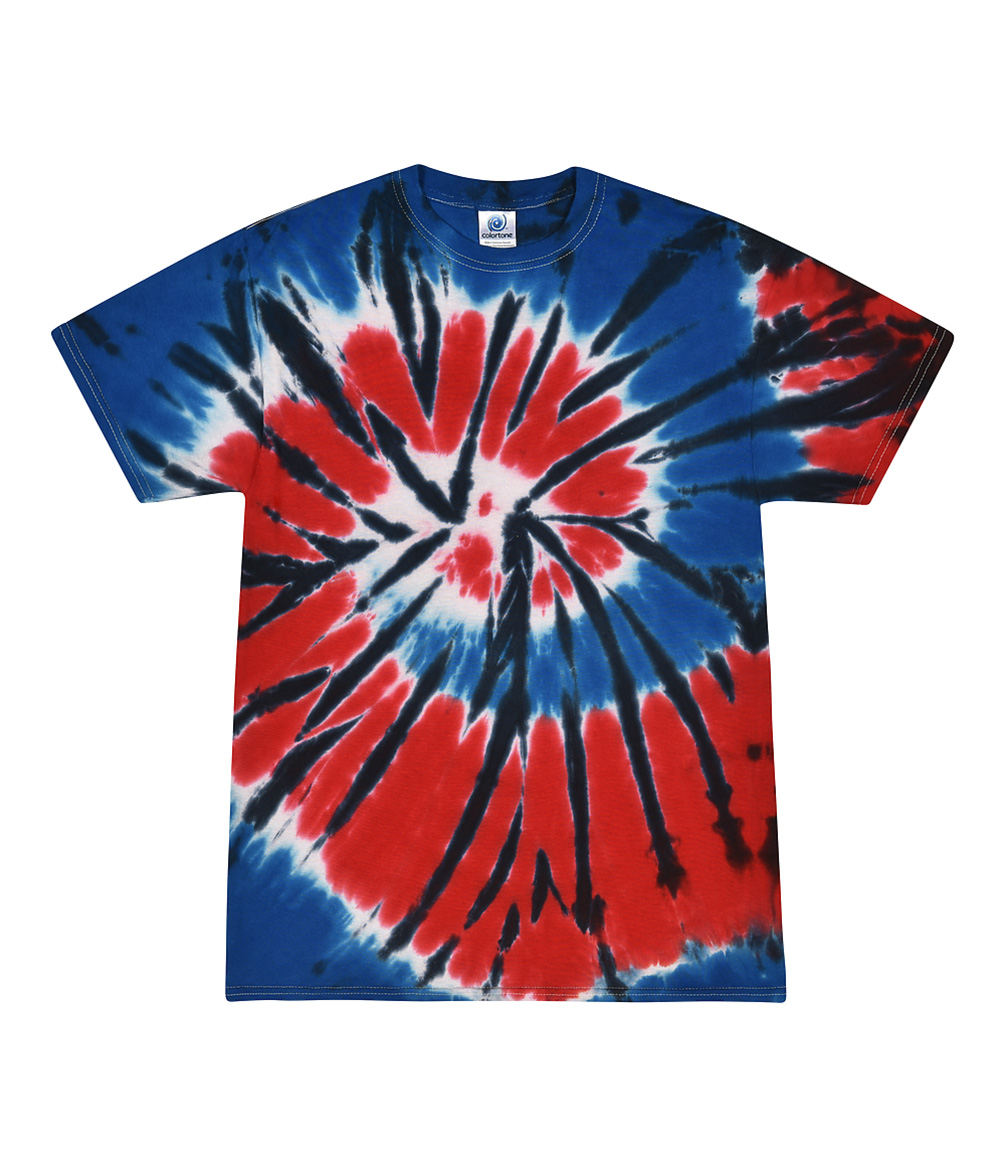 Tie-Dye CD100Y Youth Tie Dye Top in Independence size XS | Cotton
