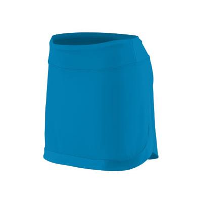 Augusta Sportswear AG2410 Women's Action Color Block Skort in Power Blue/Power Blue size XL | Polyester/Spandex Blend 2410