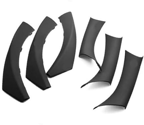 MKVAXR Car Decoration Sticker Car Interior Door Panel Grab Handle Covers Armrest Protective Trim, for E90, for E91, for 3Series 2004-2012 Interior Door Handle Sticker