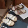 Sommer Neue Casual Junge Mädchen Open-toe Sandalen kinder Weichen sohlen Hausschuhe Wohnungen Schuhe Größe 26-35
