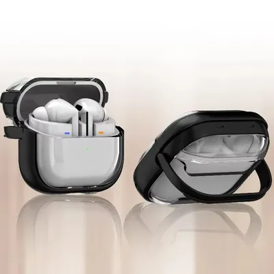 Für Samsung Galaxy Buds 3 Pro Fall Luxus Transparent Ständer Kopfhörer Abdeckung Bluetooth Ohrhörer Lade Box Für Galaxy Buds 3 Image