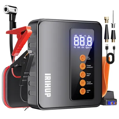 150PSI Air Pump Car Battery Emergency Boosters 4000A Car Jump Starter Power Bank Portable Starting Device Car Starter