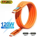 NNBILI 6A USBC a tipo C ricarica rapida 120W USB tipo C cavo display digitale a LED per Samsung HUAWEI Xiaomi Oppo vivo cavo di ricarica