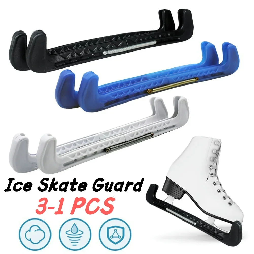 Ice Skate Blade Cover Ice Skate Guard Adjustable Ice Skate Protector Covers Hockey Skate Blade Guard for Kids Adults