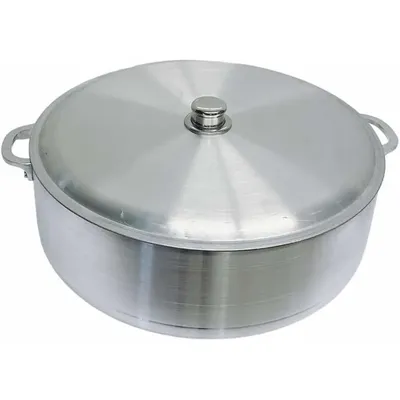 31 Qt Aluminum Caldero Cookware Pot Dutch Oven With Lid Satin Finish
