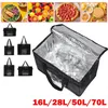 16/28/50/70 l isolierte Thermo-Kühltasche, große Kapazität, tragbar, für Mittagessen, Picknick, Zinnfolie, Lebensmittelbeutel, hält kalt, heiß, 12 Stunden