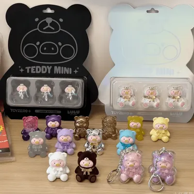 Lulu Pig Chopin Nocturnes Mozart Teddy mini blind box Car Desktop Decor Pendant Cute Pig Birthday Gift for All Ages Lovely