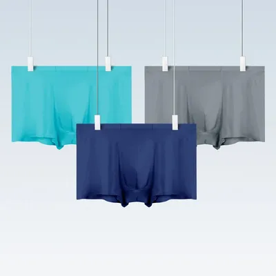 2PCS Herrenunterwäsche, Boxershorts, antibakterielle, atmungsaktive Sport-Sommer Image