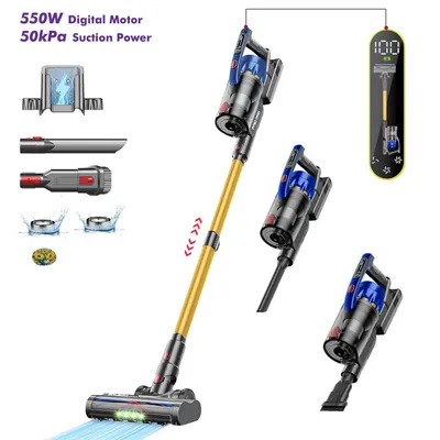 Armo V17 Handheld Vacuum Cleaner 50kPa 550W Power Vertical Clean LED Electric Vacuum Cleaner Handheld Sweeper Mopping Machine