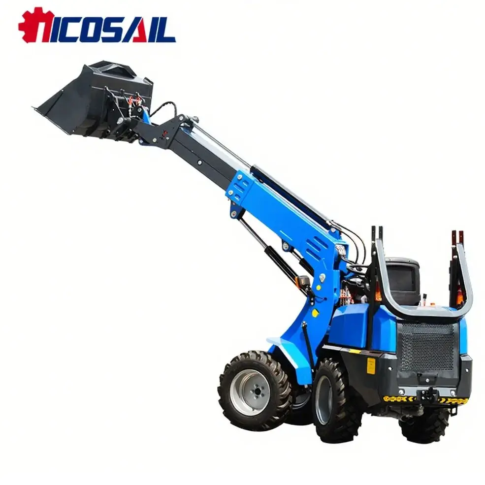 Customized CE EPA Diesel Engine Wheel Loader Telescopic Front Small Farm Loader Orchard Wheel Shovel Front Loader