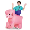 Costume da bambino gonfiabile di maiale rosa gonfiabile per ragazza divertente unisex per Halloween