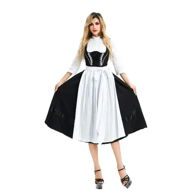 Deutsches Bierfest, bayerisches Oktoberfest, traditionelles Damenkostüm, Münchner-Karnevalskostüm für Damen, Party-Dienstmädchenkleid Image
