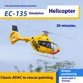 Flywing Ec135 Elicottero telecomandato Rtf 470 Dimensioni Telecomando 1:16 Elicottero di simulazione 4 ali 6ch Casco telecomandato