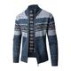 Per uomo Felpa Maglione elegante Cardigan Maglione con Zip Maglione a maglia A Coste Maglia Top Regolari Lavorato a maglia A coste Semplice Collo alla coreana Moda Scialli Casuale Abbigliamento
