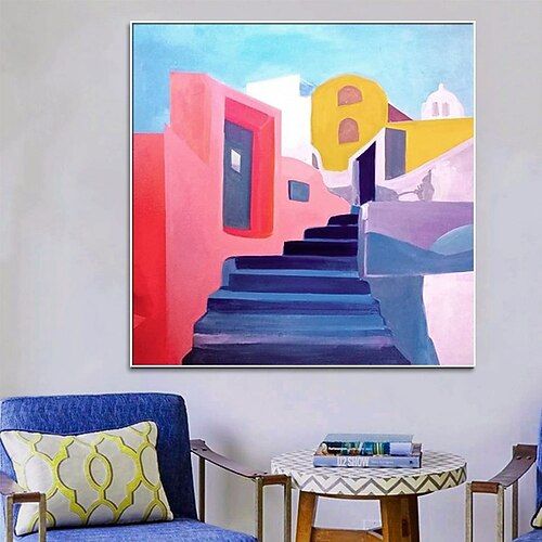 Dipinto a olio fatto a mano su tela, decorazione da parete, moderno, astratto, colorato, casa, per la casa, studio di danza, decorazione, dipinto arrotolato, senza cornice, non teso.