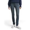 Slim-fit-Jeans TOM TAILOR, Damen, Gr. 32, Länge 34, blau (mid stone blau grau denim), Denim/Jeans, Obermaterial: 70% Baumwolle, 28% Polyester, 2% Elasthan. Futter: 65% Baumwolle, 35% Polyester, unifarben, casual, slim fit knöchellang, Jeans, im...