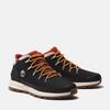 Schnürboots TIMBERLAND "Sprint Trekker Mid Fab WP", Gr. 40, schwarz (jet schwarz), Textil, sportlich, Schuhe, Winterstiefel, Schnürstiefel, Winterschuhe, wasserdicht