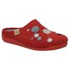 Hausschuh JOSEF SEIBEL "Cara 02", Damen, Gr. 41, bunt (rot multi), Filz, Basic, Schuhe, Pantoffel, Slipper mit bunter Verzierung