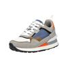 Sneaker BULLBOXER "Bullboxer Sneaker Leder", Herren, Gr. 43, blau (grau, blau), Leder, casual, Schuhe
