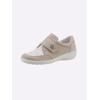 Klettschuh CLASSIC BASICS, Damen, Gr. 37, Weite H, beige, Nubukleder, Schuhe Klettschuh Slipper
