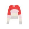 Strickpullover TOM TAILOR, Jungen, Gr. 140, rot bold blocl stripes, Strick, Obermaterial: 52% Viskose, 27% Polyester, 21% Polyamid, casual, regular fit kurz, Rundhals, Langarm gerader Abschluss, Pullover, mit Colour Blocking