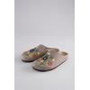 Clog ANISTON SHOES, Damen, Gr. 41, bunt (taupe bunt), Filz, meliert, klassisch, Schuhe, Clog, Hausschuh, Homeslipper - NEUE KOLLEKTION, in Weite G (= weit)
