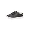 Plateausneaker TOMMY HILFIGER "CASUAL CUPSOLE SNEAKER", Damen, Gr. 42, schwarz, Nappaleder, unifarben mit Farbeinsatz, sportlich, Schuhe, Freizeitschuh, Halbschuh, Schnürer mit goldfarbenem Logoschriftzug