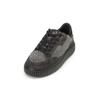 Sneaker MARC O'POLO "aus Veloursleder und Teddyfell", Damen, Gr. 38, schwarz (schwarz graphite), Obermaterial: 100% Leder (Rind), Schuhe