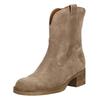 Stiefelette GABOR "Gabor Stiefelette Veloursleder", Damen, Gr. 38, braun (mittelbraun), Veloursleder, casual, Schuhe