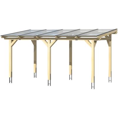 Terrassendach SKANHOLZ "Siena", weiß, B:541cm T:400cm, Leimholz, Terrassenüberdachungen, Leimholz Image