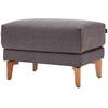 Hocker "CR.450", lila (purpurviolett, steingrau 044, 69), B:63cm H:45cm T:48cm, Chenille COCO (72% Polyester 15% Baumwolle 13% Polyacryl), CREATION BY ROLF BENZ, Hocker, Fußhocker, Füße aus Massivholz