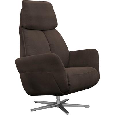 Relaxsessel ALINA "Thimo", braun (dunkelbraun xbo 4), B:84cm H:114cm T:88cm, Struktur fein XBO (100% Polyester), Sessel, in Größe M, Liegefläche 180cm, verstellbar, optional mit Aufstehhilfe Image